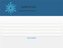 Tablet Screenshot of janplusllc.com